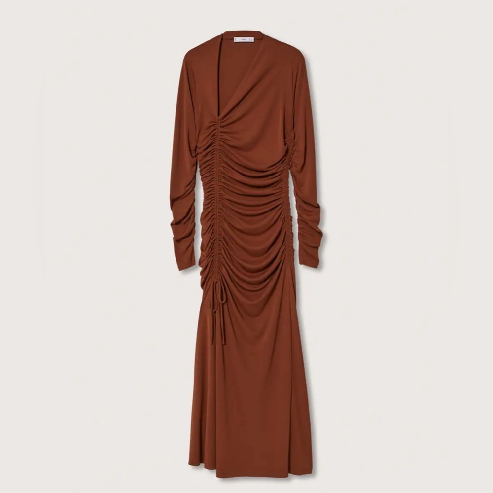 NWT Mango Cut-out Ruched Dress / Sold out everywhere
